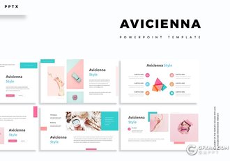 30页国外小清新文艺风格ppt模板 5种主题配色 - 顶尖PPT