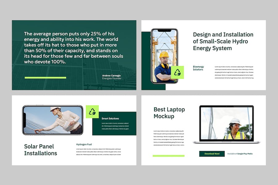 太阳能清洁能源开发方案PPT模板 - 顶尖PPT