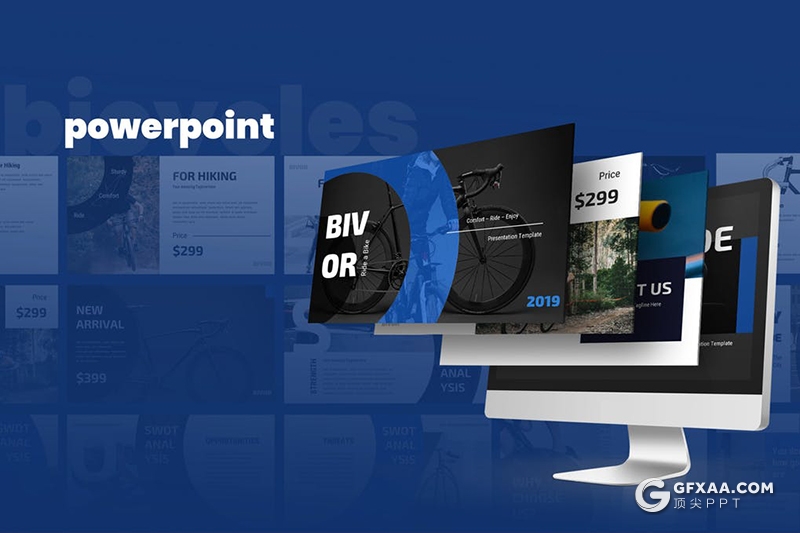 40页国外蓝色简约商务多用途ppt模板 - 顶尖PPT