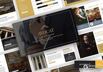 36页扁平化英式风格商务多用途Google slides模板 - 顶尖PPT