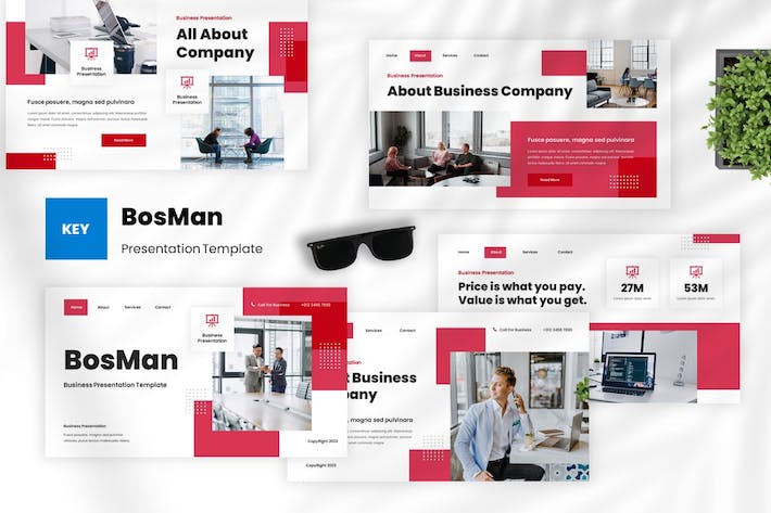 商业企业品牌推介讲述Keynote模板 - 顶尖PPT