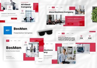 商业企业品牌推介讲述Keynote模板 - 顶尖PPT