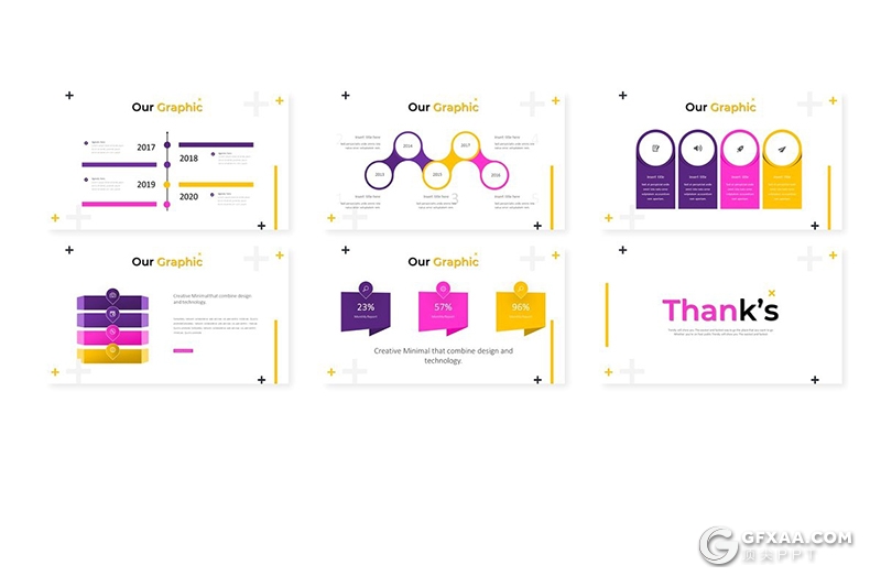 30页国外扁平化海洋生物介绍统计ppt模板 5种主题配色 - 顶尖PPT