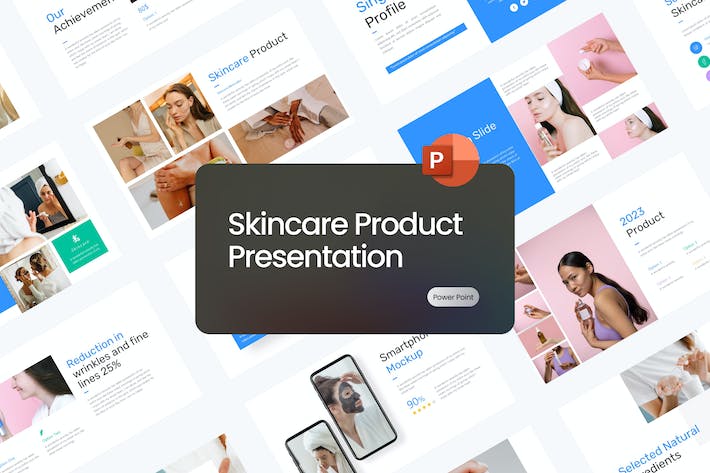 护肤彩妆美容产品推广PPT模板 - 顶尖PPT
