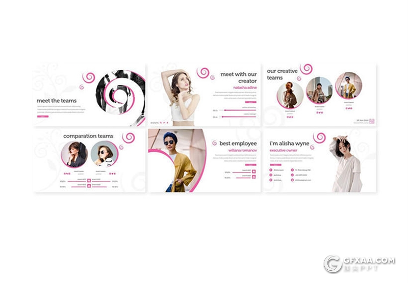 30页5种配色女性美容行业介绍分析PPT模板 - 顶尖PPT