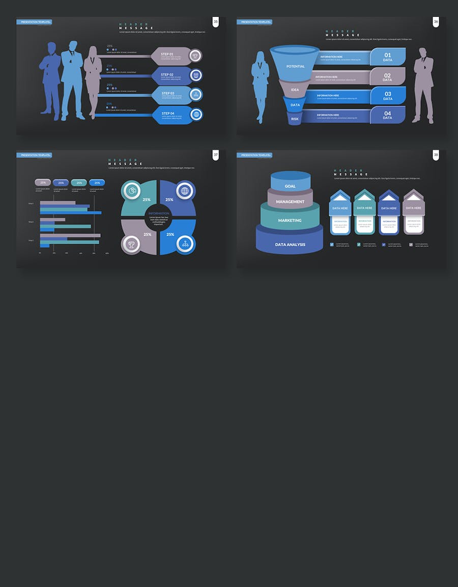 KPI性能指标商业融资报告PPT模板 - 顶尖PPT