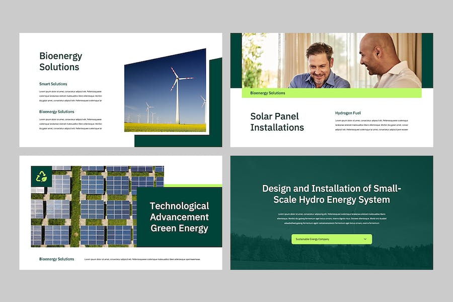 太阳能清洁能源开发方案PPT模板 - 顶尖PPT