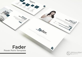 30页国外极简商务风格PPT模板 5种主题配色 - 顶尖PPT