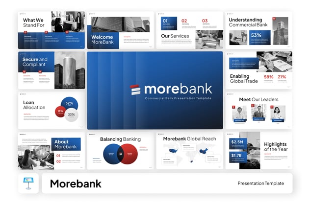 现代商务金融科技公司介绍Keynote模板 - 顶尖PPT