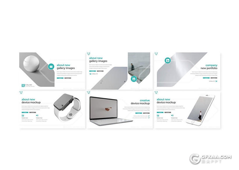 30页企业团队介绍项目合作展示PPT模板 5种主题配色 - 顶尖PPT