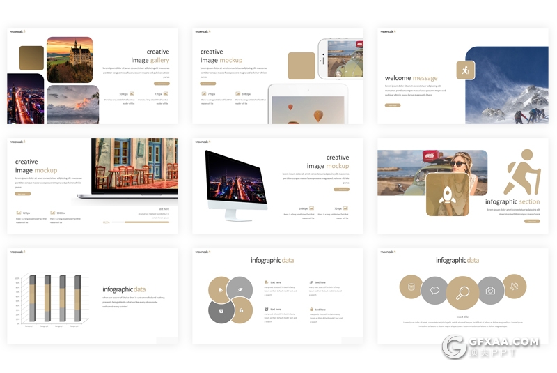30页户外探险攀登者PPT模板 5种主题配色 - 顶尖PPT