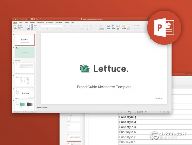 29页标志logo设计项目提案演示PPT模板+PSD样机贴图 - 顶尖PPT