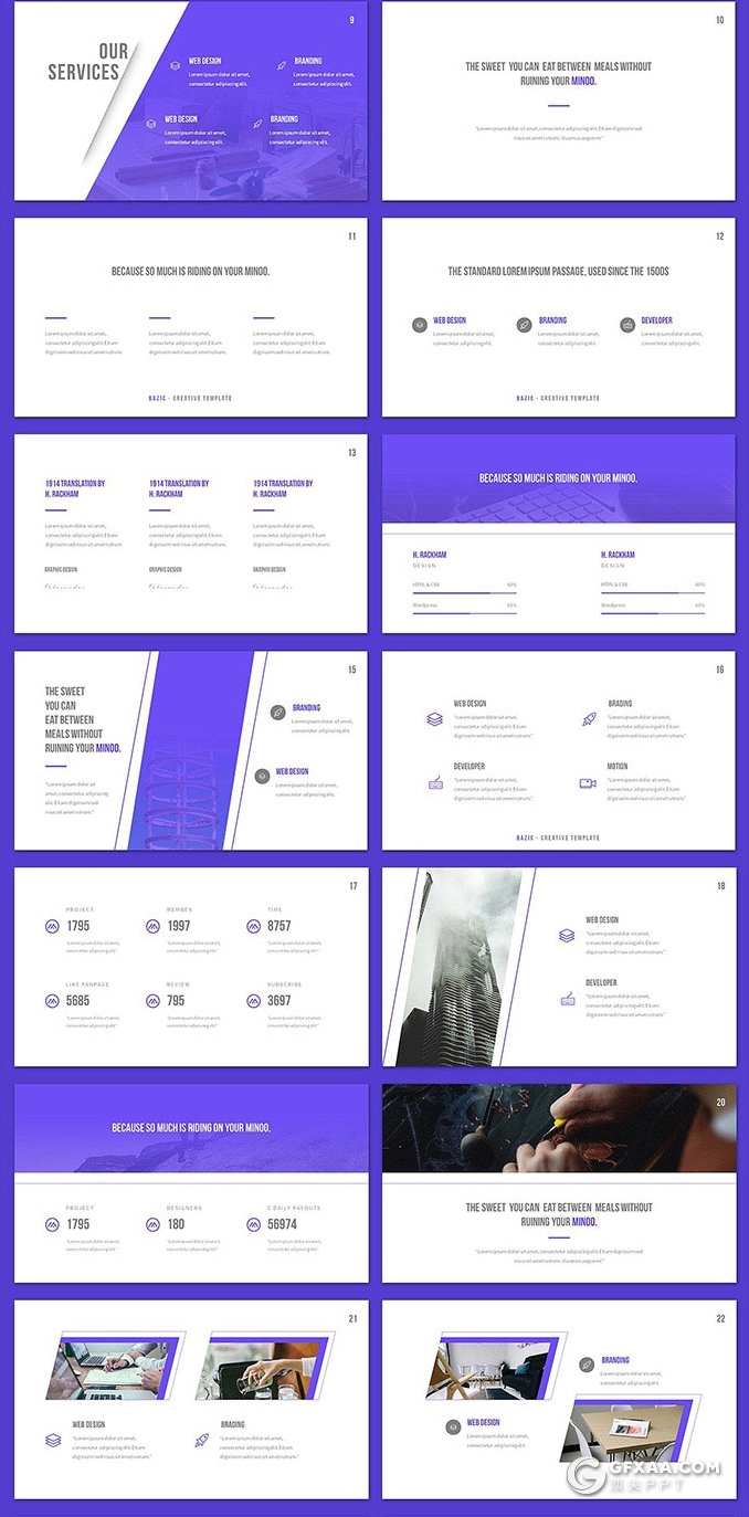 98页国外精美商务风格工作总结计划多用途keynote模板 - 顶尖PPT