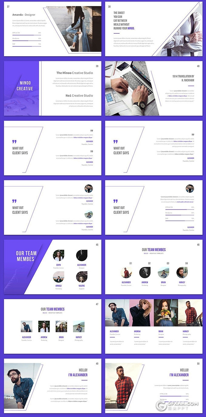 98页国外精美商务风格工作总结计划多用途keynote模板 - 顶尖PPT