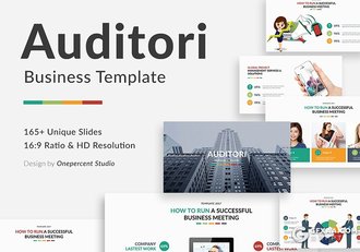 166页卡通商务图形国外高端商务keynote模板 - 顶尖PPT