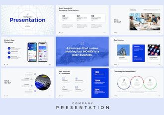 商务企业概况组织架构Keynote模板 - 顶尖PPT