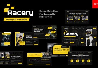 摩托车配件行业销售方案PPT模板 - 顶尖PPT