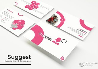 30页5种配色女性美容行业通用PPT模板 - 顶尖PPT