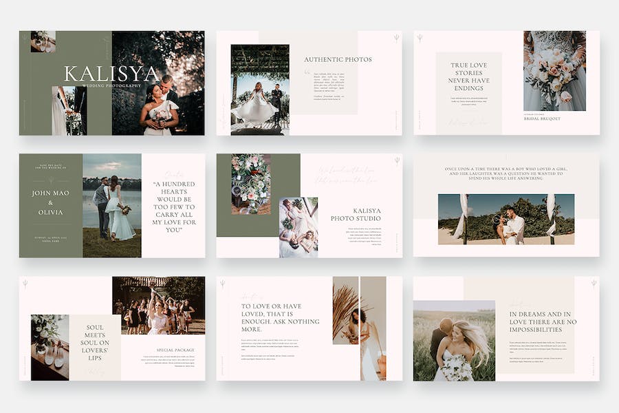 婚礼摄影服务主题演讲展示Keynote模板 - 顶尖PPT