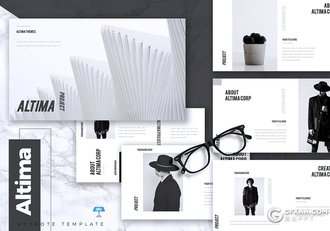 30页5种配色模特服装商业摄影展示keynote模板 - 顶尖PPT