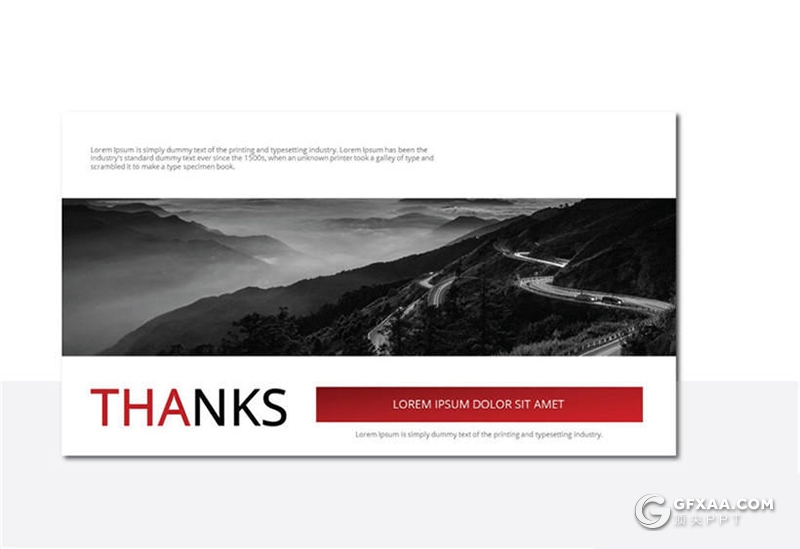 30页红色国外简约风格摄影图片展示ppt模板 - 顶尖PPT