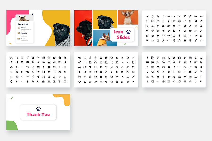 宠物护理宠物店keynote模板 - 顶尖PPT