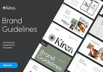 品牌形象指南设计规范Keynote模板 - 顶尖PPT