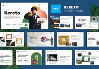 铁路交通运输服务Keynote模板 - 顶尖PPT