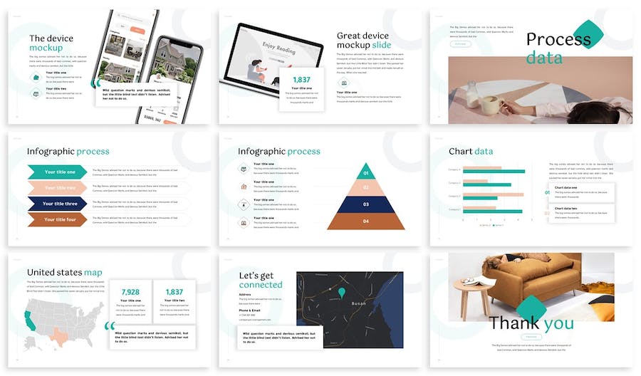 家具室内设计装修方案展示Keynote模板 - 顶尖PPT