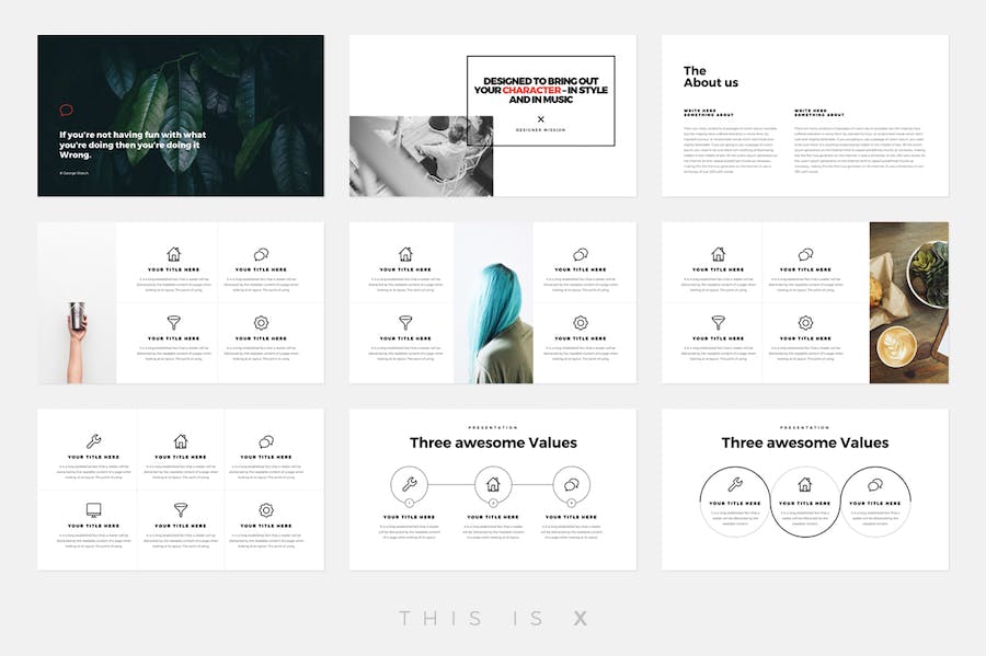 创意设计作品展示PPT模板 - 顶尖PPT