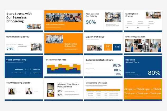 客户入职流程引导培训Keynote模板 - 顶尖PPT
