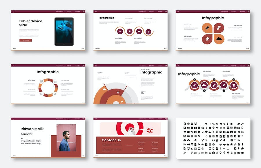 多彩创意商务企业品牌形象展示PPT模板 - 顶尖PPT