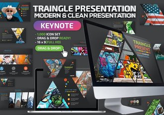 科技几何图形商务项目路演Keynote模板 - 顶尖PPT