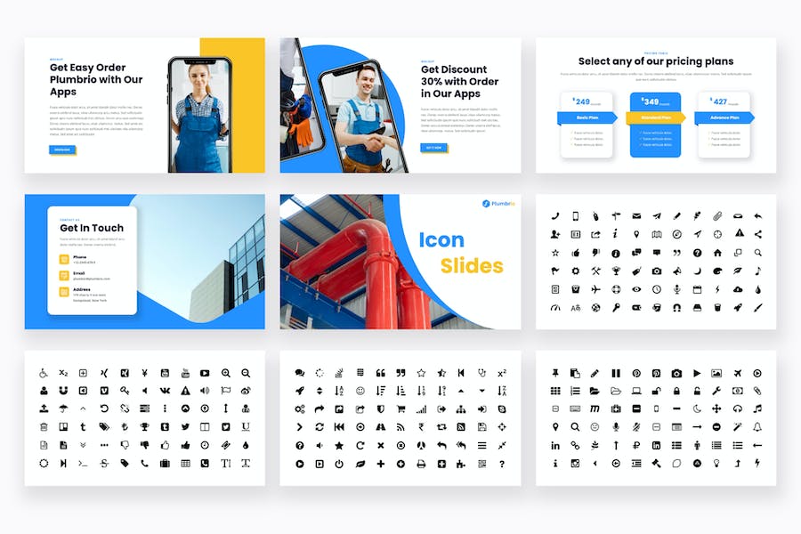 管道服务业务推广展示Keynote模板 - 顶尖PPT
