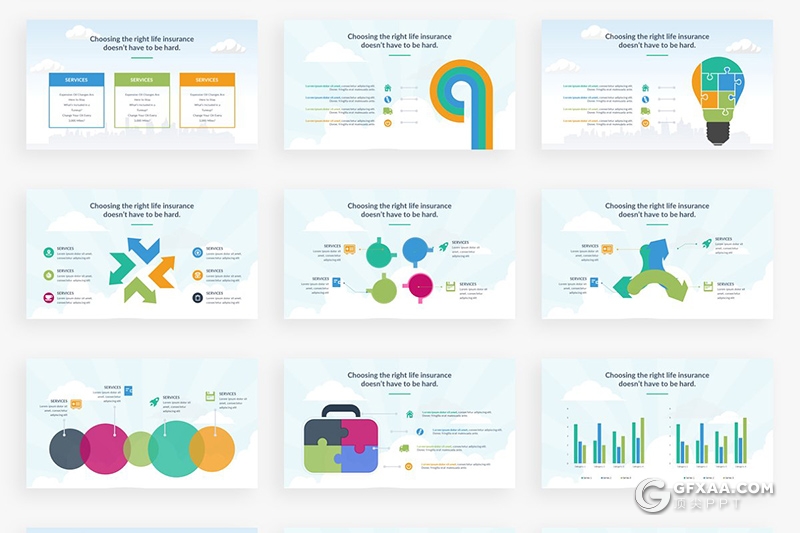 157页欧美高端卡通商务人物图形设计keynote模板 - 顶尖PPT
