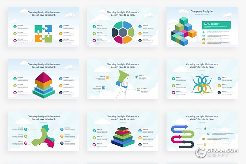 157页欧美高端卡通商务人物图形设计keynote模板 - 顶尖PPT