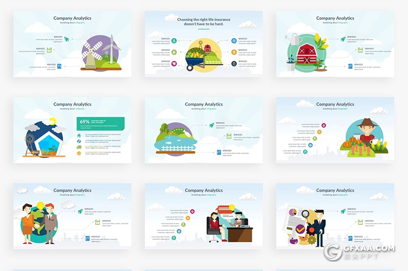 157页欧美高端卡通商务人物图形设计keynote模板 - 顶尖PPT