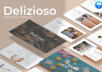 餐饮美食市场调研竞品数据分析keynote模板 - 顶尖PPT