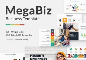 206页国外高端商务通用PPT模板卡通人物图形设计PPT 7种配色 - 顶尖PPT