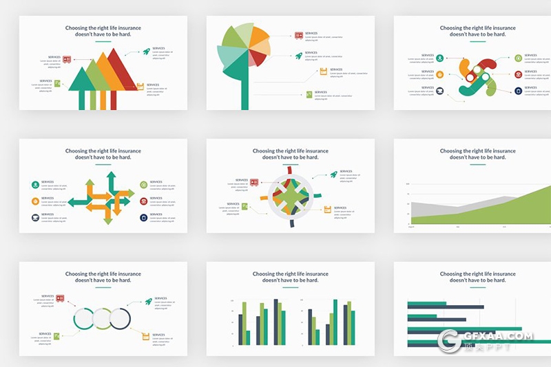 206页国外高端商务通用PPT模板卡通人物图形设计PPT 7种配色 - 顶尖PPT