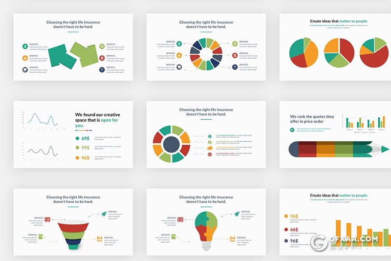 206页国外高端商务通用PPT模板卡通人物图形设计PPT 7种配色 - 顶尖PPT