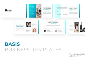 31页国外简约商务风格ppt模板 - 顶尖PPT