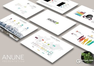 30页多色搭配设计国外简约商务PPT模板 - 顶尖PPT