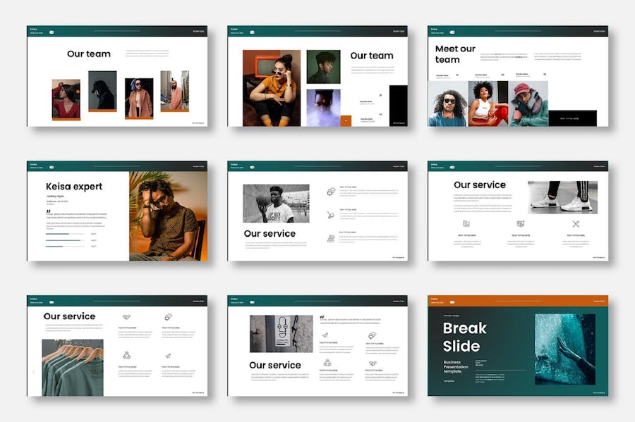 商务品牌形象展示推介Keynote模板 - 顶尖PPT
