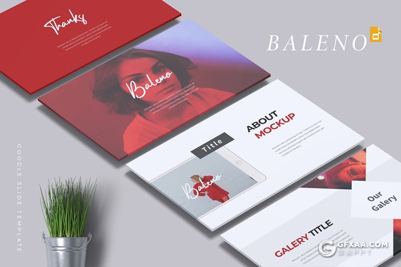 30页扁平化国外商务多用途Google slides模板 5种主题配色 - 顶尖PPT