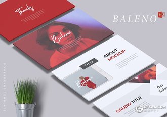 30页扁平化国外商务多用途ppt模板 5种主题配色 - 顶尖PPT