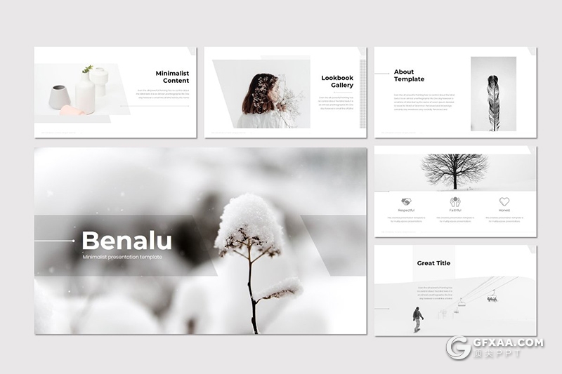 30页国外极简风格个人简历工作历程介绍ppt模板 - 顶尖PPT