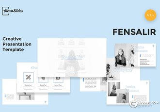 30页国外简约大气图片展示类Google slides模板 - 顶尖PPT