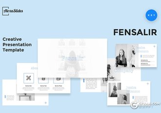 30页国外简约大气图片展示类keynote模板 - 顶尖PPT