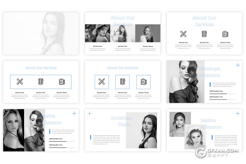 30页国外简约大气图片展示类PPT模板 - 顶尖PPT